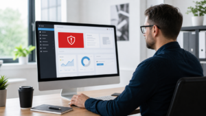 Website-Betreiber prüft eine gehackte WordPress-Seite nach einer Safe-Browsing-Warnung